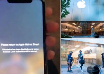 apple store looted during protest
