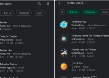 Google play store search filter's