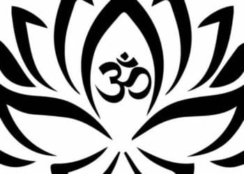 AUM divine power in flower