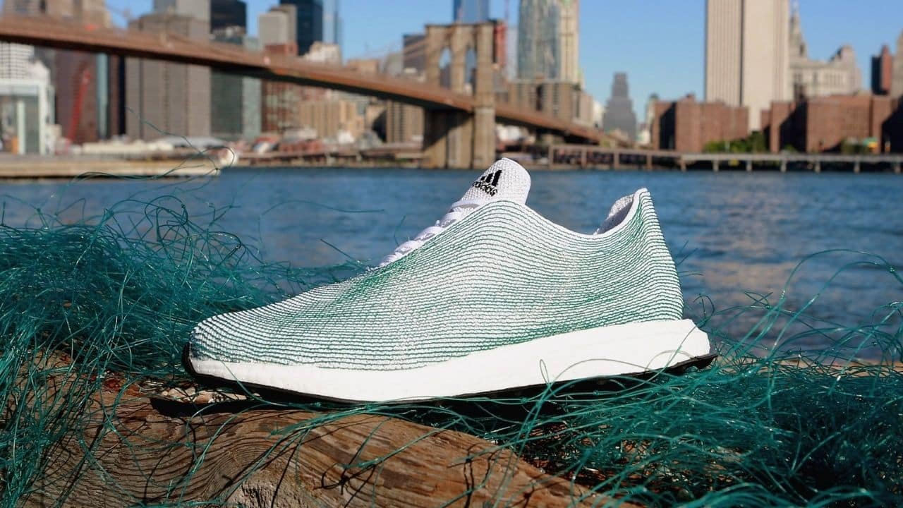 adidas making shoes from plastic